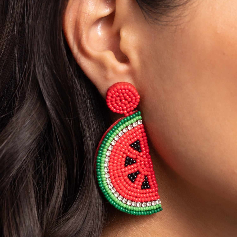 Paparazzi Watermelon Beaded Earrings